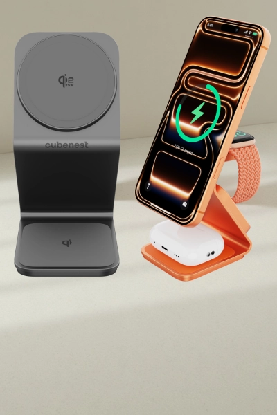 Qi2.2 MagSafe 3-in-1 Ladegerät