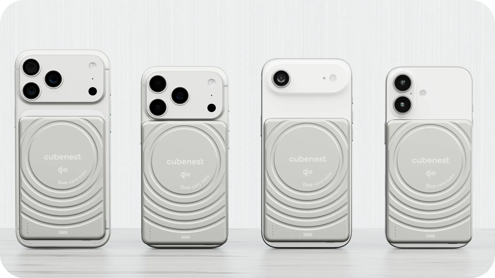 Qi2 MagSafe powerbanka Silber