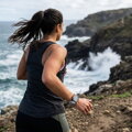 Garmin Watch Premium Sport Armband QuickFit 22 mm Weiß-Blau