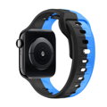 Apple Watch Premium Sport Armband Schwarz/Blau