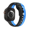 Apple Watch Premium Sport Armband Schwarz/Blau