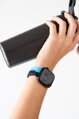 Apple Watch Premium Sport Armband Schwarz/Blau