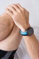 Apple Watch Premium Sport Armband Schwarz/Blau