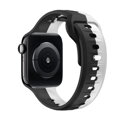 Apple Watch Premium Sport Armband Schwarz/Grau