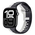 Apple Watch Premium Sport Armband Schwarz/Grau