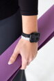Apple Watch Premium Sport Armband Schwarz/Grau