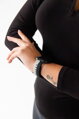 Apple Watch Premium Sport Armband Schwarz/Grau