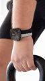 Apple Watch Premium Sport Armband Schwarz/Grau