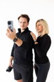 Apple Watch Premium Sport Armband Schwarz/Grau