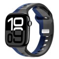 Apple Watch Premium Sport Armband Grau/Blau