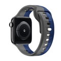 Apple Watch Premium Sport Armband Grau/Blau