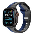 Apple Watch Premium Sport Armband Grau/Blau