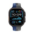 Apple Watch Premium Sport Armband Grau/Blau
