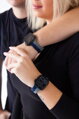 Apple Watch Premium Sport Armband Grau/Blau