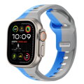 Apple Watch Premium Sport Armband Blau/Grau