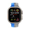 Apple Watch Premium Sport Armband Blau/Grau