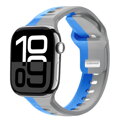 Apple Watch Premium Sport Armband Blau/Grau