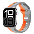 Apple Watch Premium Sport Armband Orange/Grau