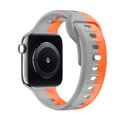Apple Watch Premium Sport Armband Orange/Grau