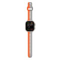 Apple Watch Premium Sport Armband Orange/Grau