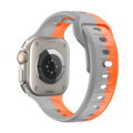Apple Watch Premium Sport Armband Orange/Grau