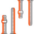 Apple Watch Premium Sport Armband Orange/Grau