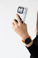 Apple Watch Premium Sport Armband Orange/Grau