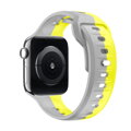 Apple Watch Premium Sport Armband Gelb/Grau