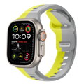 Apple Watch Premium Sport Armband Gelb/Grau