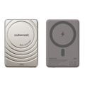 Cubenest Magnetische Kabellose Powerbank SlimDual 5000 mAh S1B3D Titan