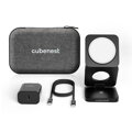 Cubenest 3in1 Faltbares Magnetisches Kabelloses Ladegerät S312 Pro Schwarz