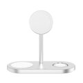 Cubenest 3in1 Magnetisches Kabelloses Ladegerät S313 Pro Silber