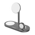 Cubenest 3in1 Magnetisches Kabelloses Ladegerät S313 Pro Grau