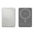 Cubenest Qi2 Magnetische Kabellose Powerbank SlimDual 5000 mAh SQ1B3D Silber