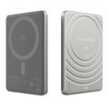 Cubenest Qi2 Magnetische Kabellose Powerbank SlimDual 5000 mAh SQ1B3D Silber