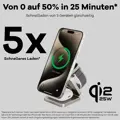 Cubenest Qi2.2 3in1 Faltbares Magnetisches Kabelloses Ladegerät SQ312 Pro Titan