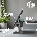 Cubenest Qi2.2 3in1 Magnetisches Kabelloses Ladegerät SQ314 Grau