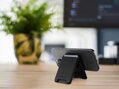 Cubenest Premium magnetische Wallet und Ständer WT01S Schwarz