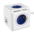 Cubenest PowerCube Extended USB A+C PD 20 W Type F Blau