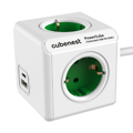 Cubenest PowerCube Extended USB A+C PD 20 W Type F Grün