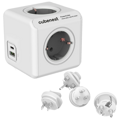 Cubenest PowerCube Rewirable USB A+C PD 20 W Type F Grau