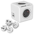Cubenest PowerCube Rewirable USB A+C PD 20 W Type F Grau