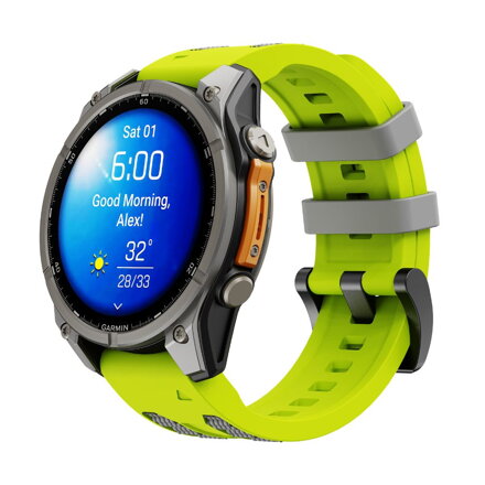 Garmin Watch Premium Sport Armband QuickFit 26 mm Gelb-Grau