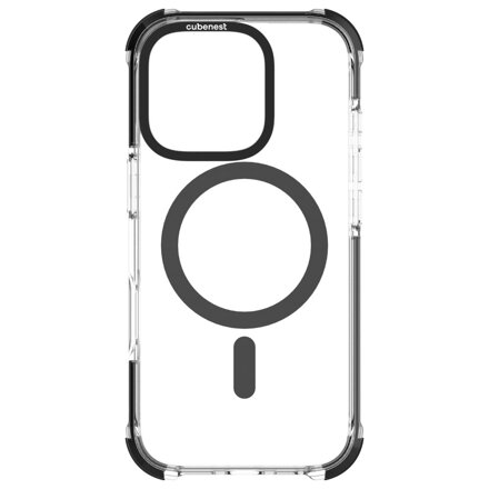 Cubenest Hülle für iPhone 16 Pro MagPro Strong Guard Schwarz