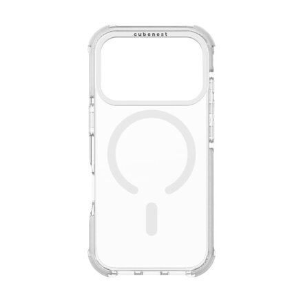 Cubenest Hülle für iPhone 18 Pro MagPro Strong Guard weiß