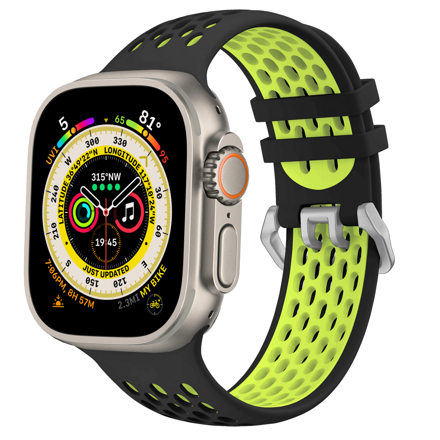 Apple Watch Sport Armband Schwarz/Gelb