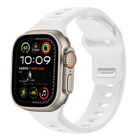 Apple Watch Premium Sport Armband Weiß