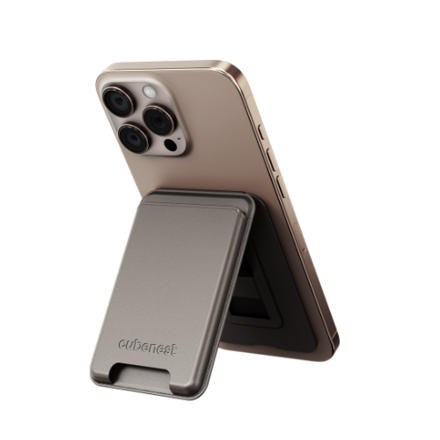 Cubenest Premium magnetische Wallet und Ständer WT01S Gold