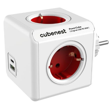 Cubenest PowerCube Original USB A+C PD 20 W Type F Rot
