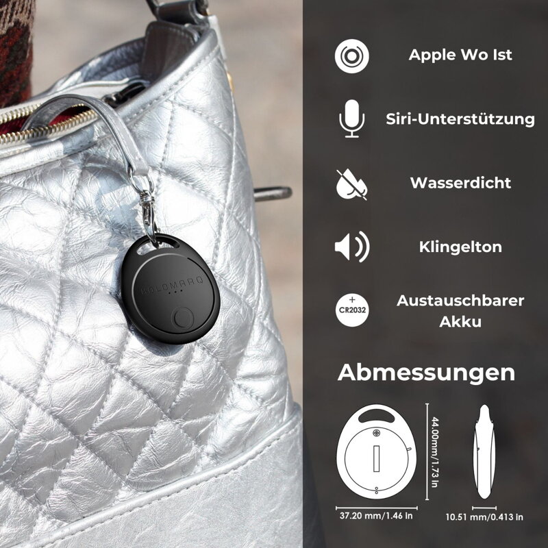 Schlüsselfinder HoloTag mit Apple Wo Ist 2 Stück